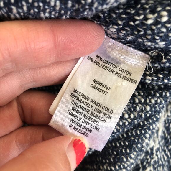 Natural Reflections BassPro Shops Blue Knit Hooded Sweater Women’s Small Pockets - Picture 6 of 9